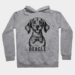 Beagle Ear flopping Joy - Cute Vintage Dog Hoodie